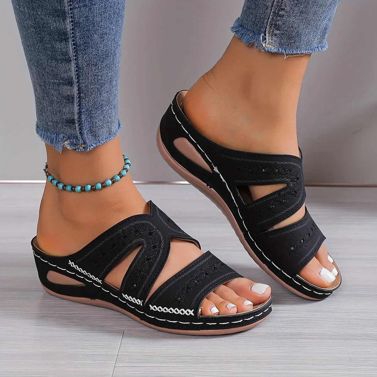 CM | Sandalias ortopédicas cómodas para mujer