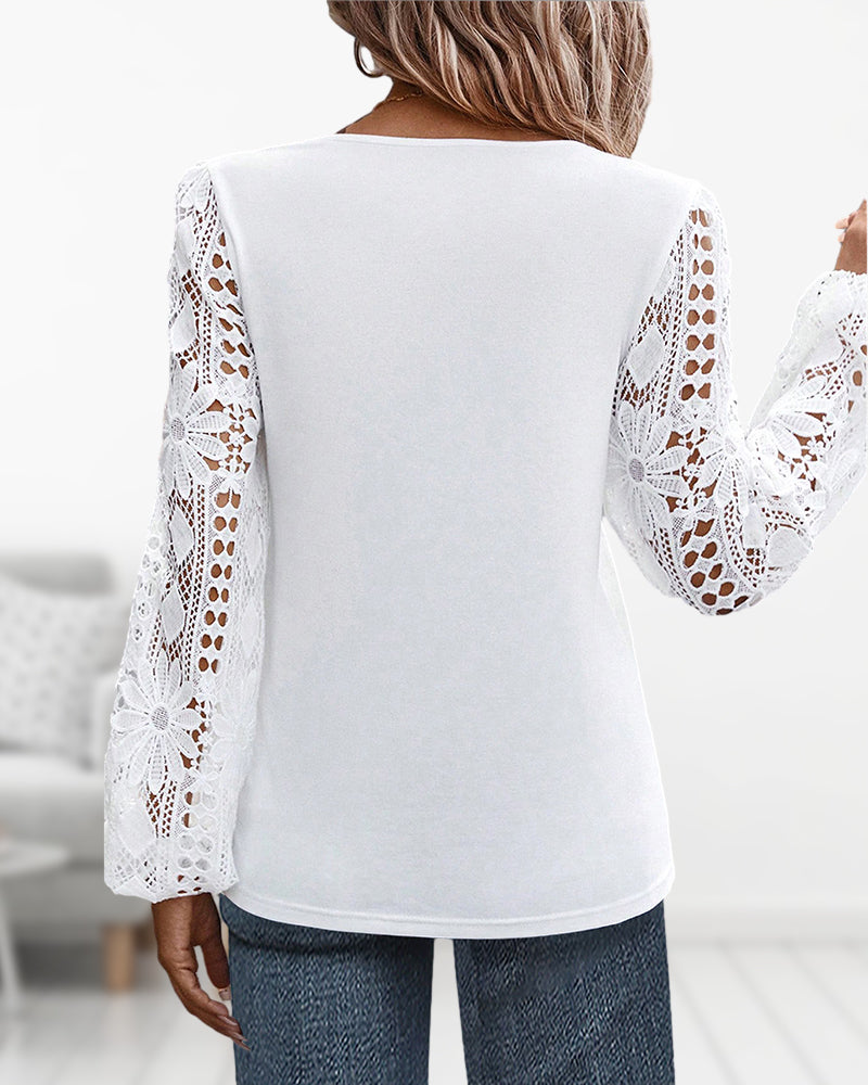 CM | Blusa casual con encaje