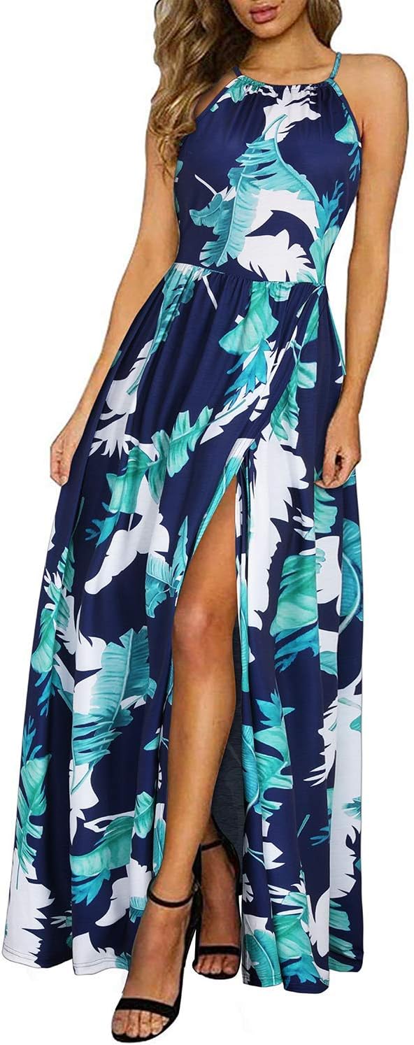 CM | maxi vestido halter con abertura