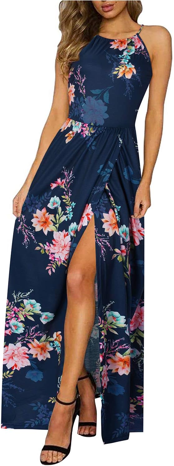 CM | maxi vestido halter con abertura