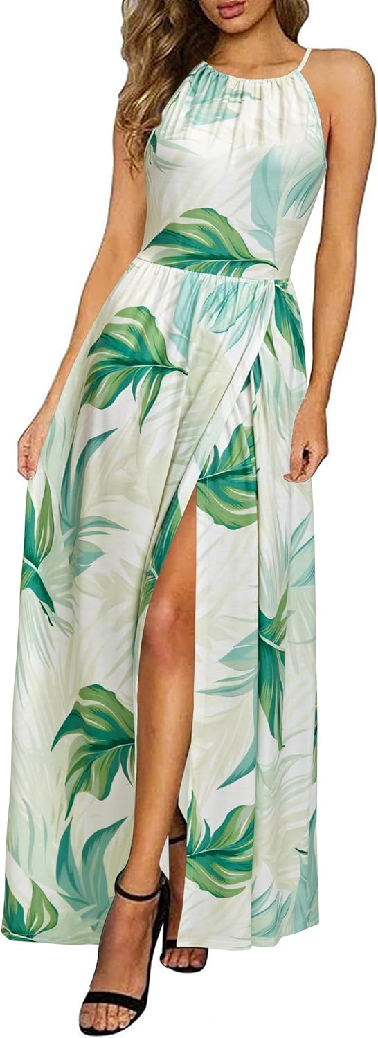 CM | maxi vestido halter con abertura