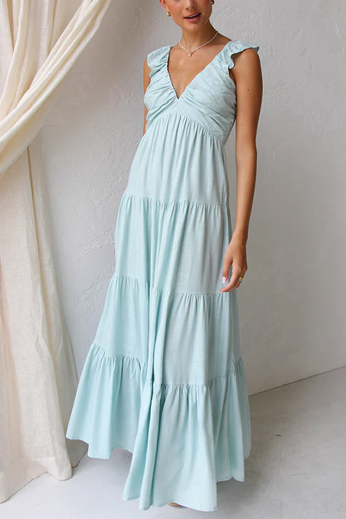 CM | Vestido largo sin mangas de lino