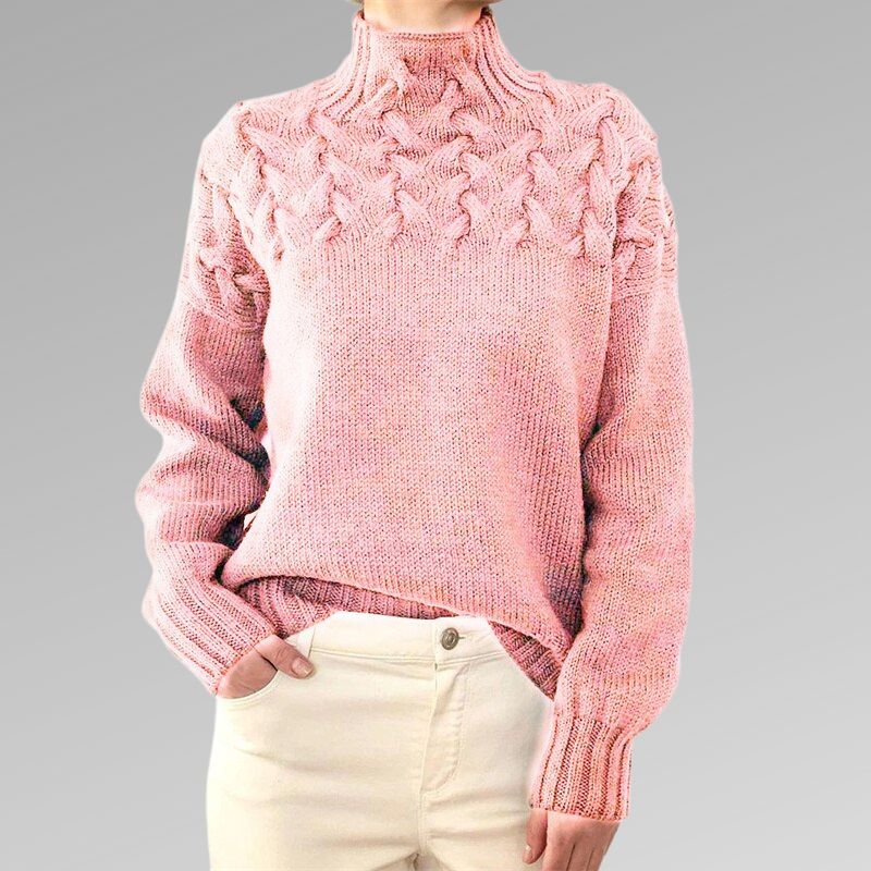 CM | Anya™ Elegante y cálido jersey de cuello alto