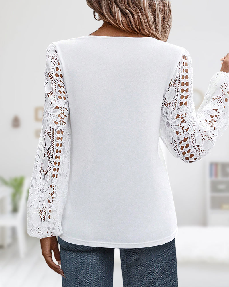 CM | Blusa casual con encaje