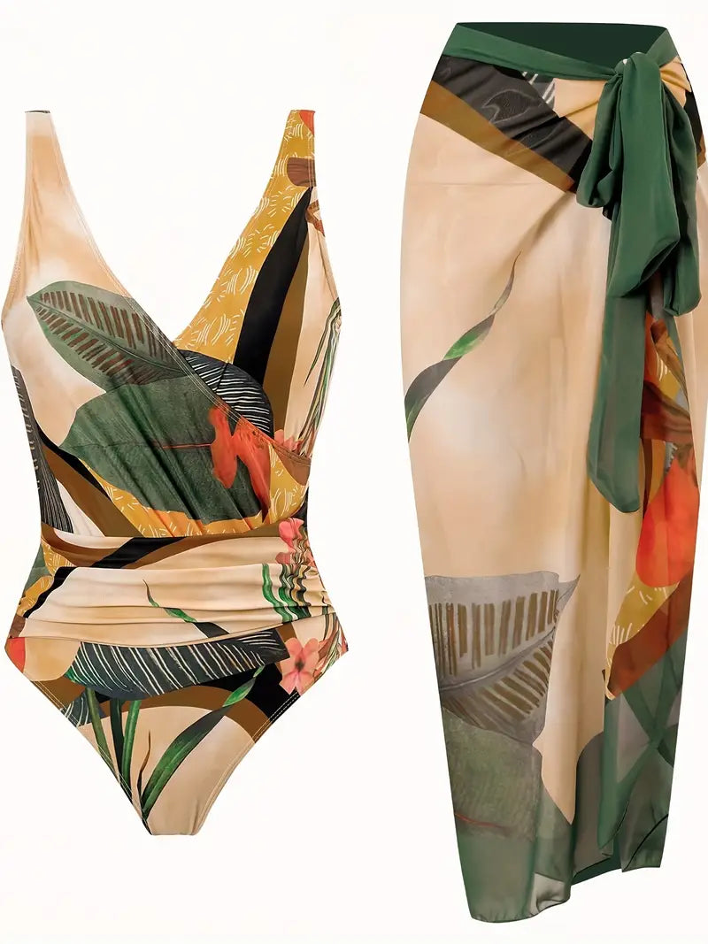 CM | Bañador sexy con estampado tropical
