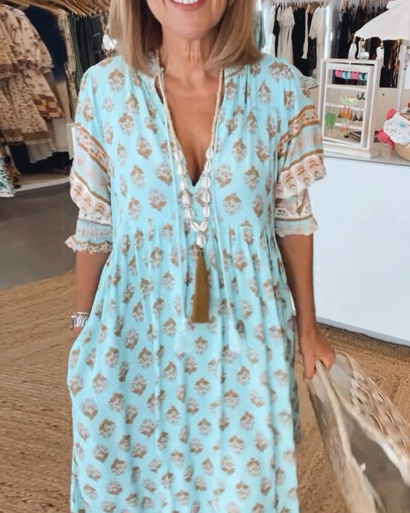 CM | Vestido maxi boho-chic
