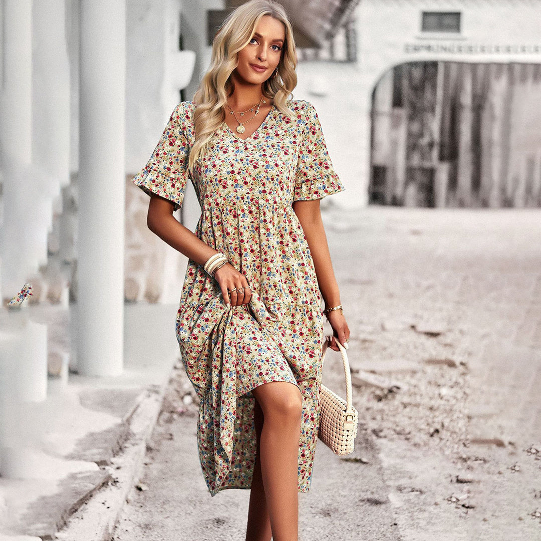 CM | Elegante vestido midi floral