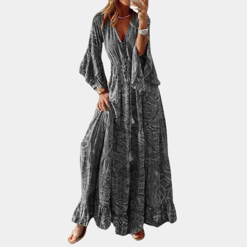 CM | elegante vestido largo bohemio de uso versátil