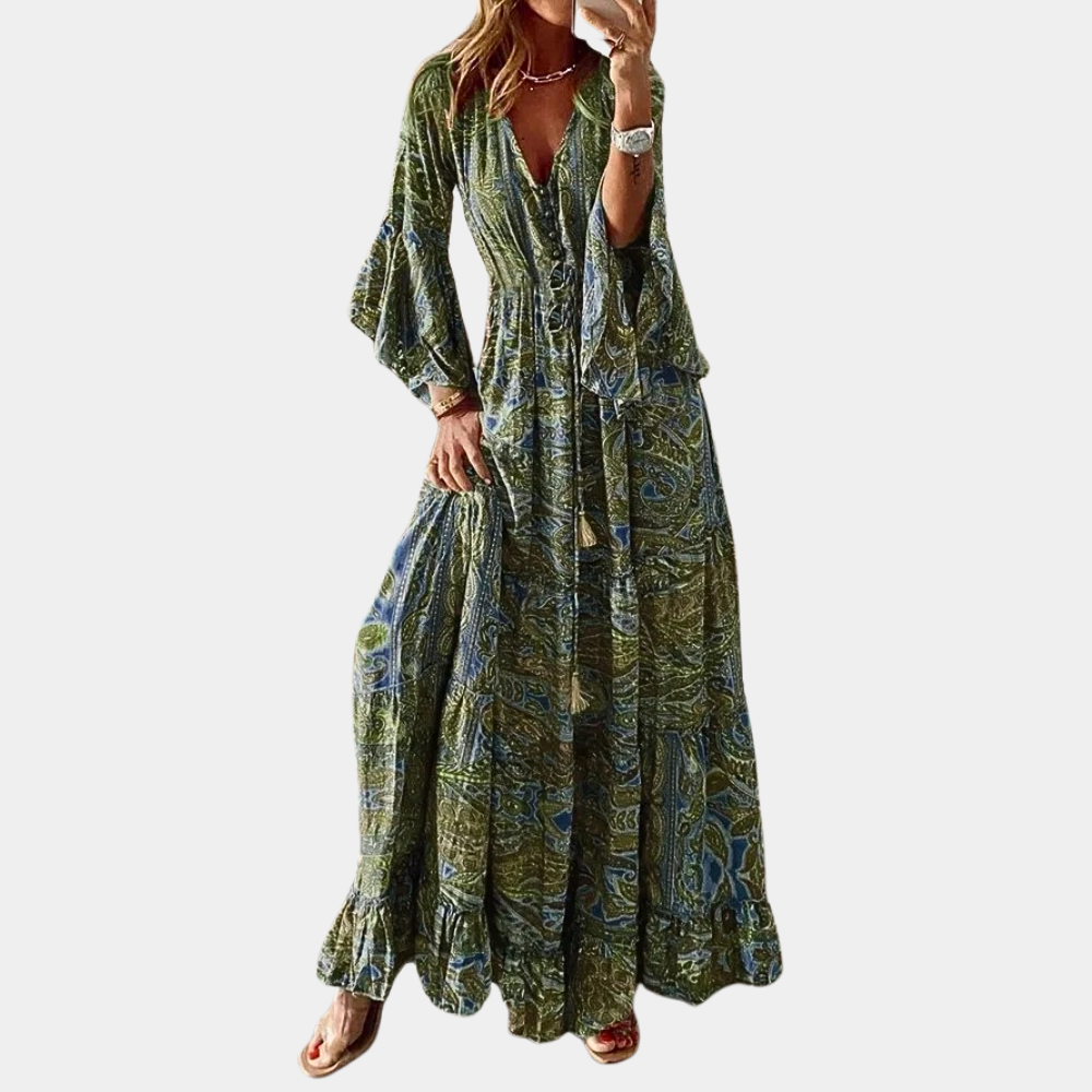 CM | elegante vestido largo bohemio de uso versátil