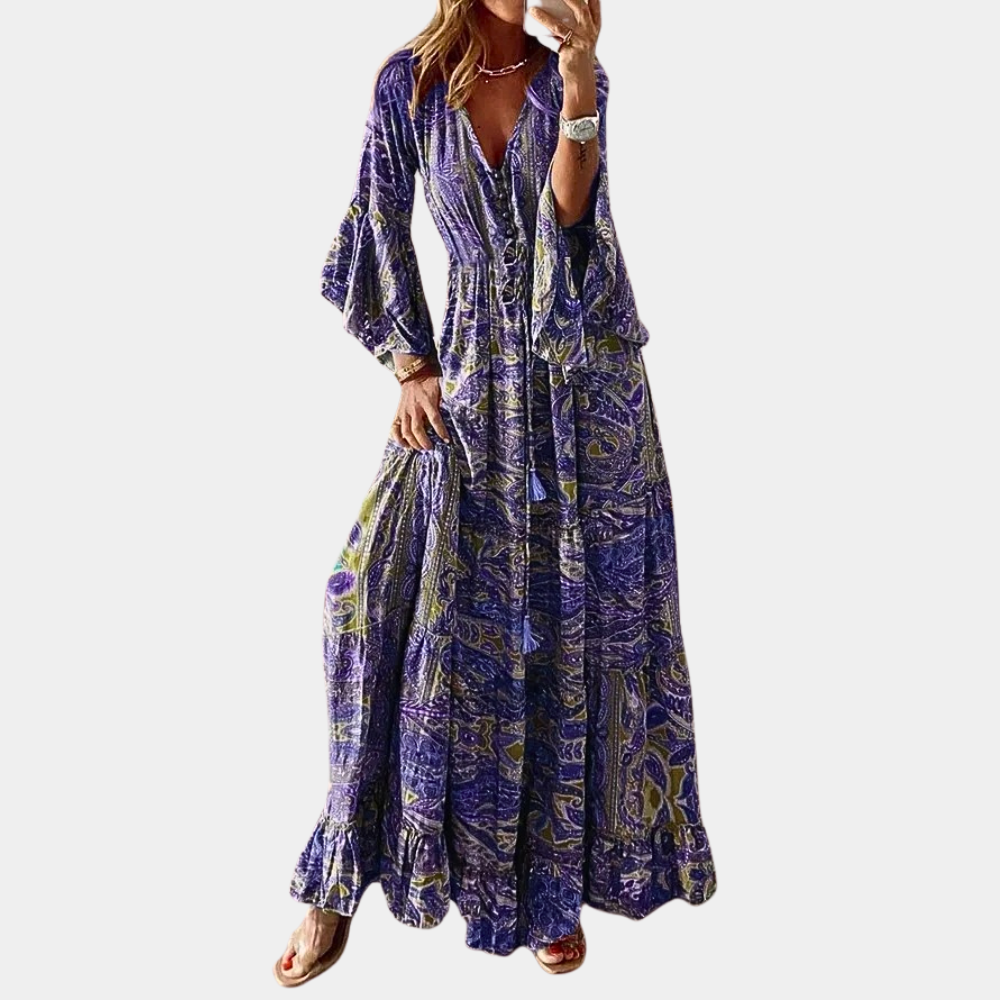 CM | elegante vestido largo bohemio de uso versátil
