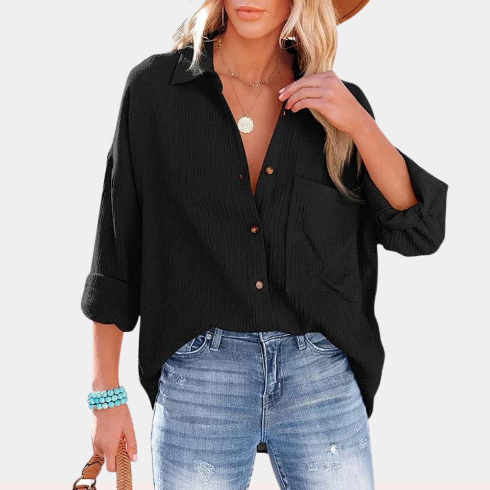 CM | Blusa casual de verano con bolso para mujer