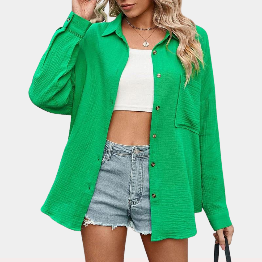 CM | Blusa casual de verano con bolso para mujer
