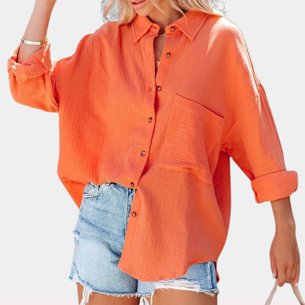 CM | Blusa casual de verano con bolso para mujer