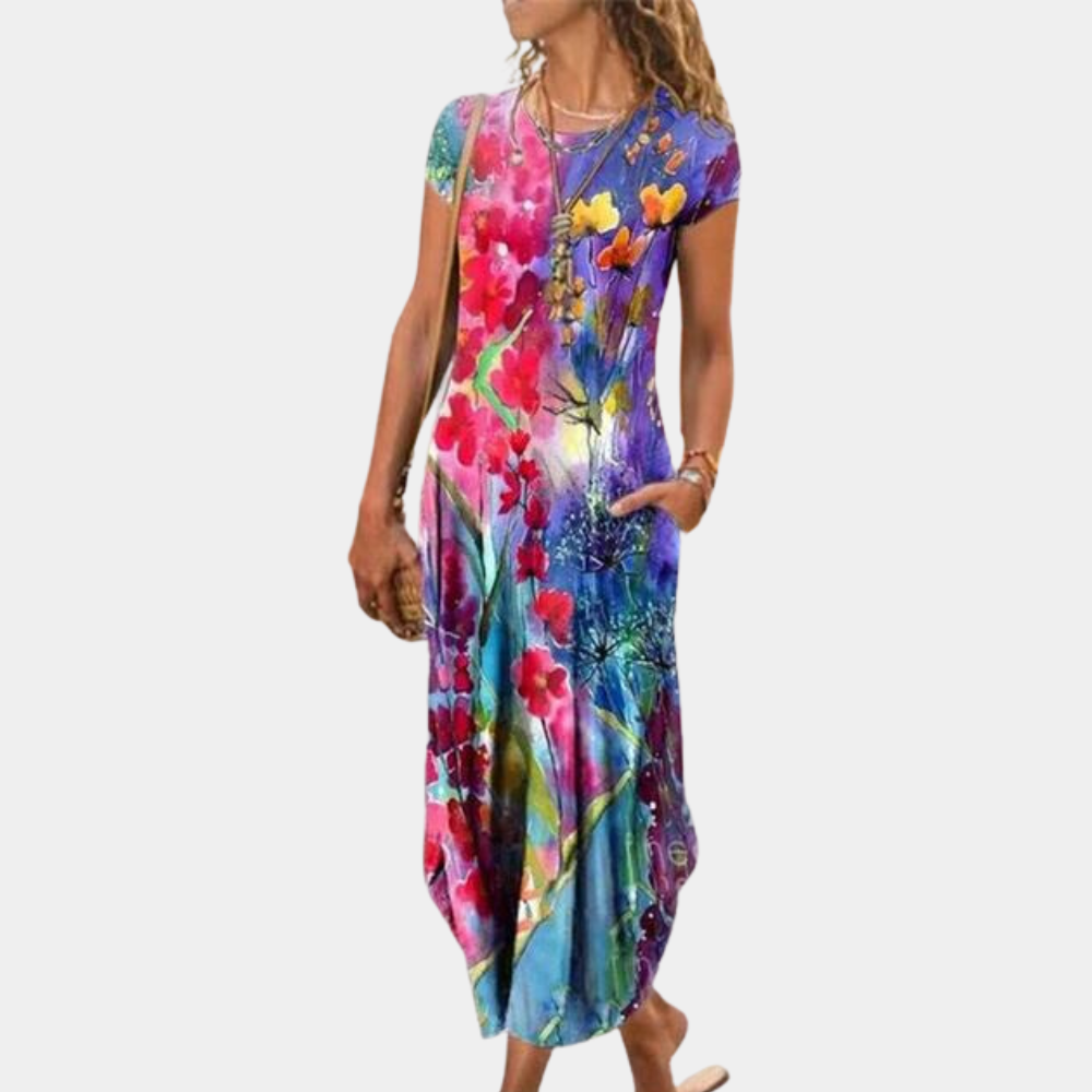 CM | refinado detallado vestido largo de mujer