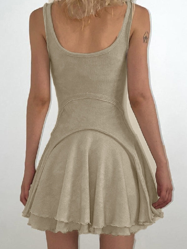 CM | Minivestido bodycon sin mangas patchwork