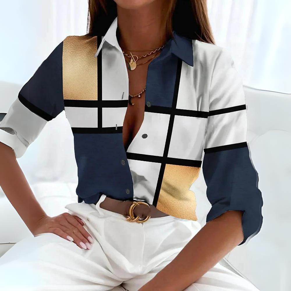 CM | Blusa clásica de colores para mujer