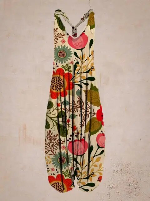 CM | Casual Jumpsuit Bohemian StyleWool - Casual Jumpsuit Bohemian Style