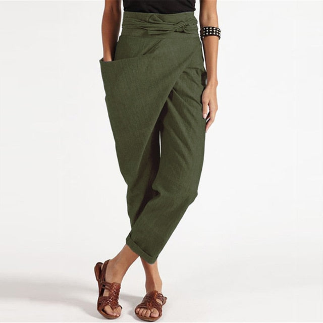 CM | Pantalones con vuelta envolvente