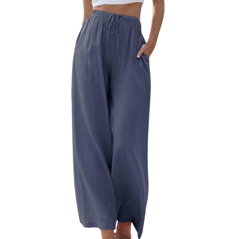 CM | Pantalones de cintura alta y pernera ancha