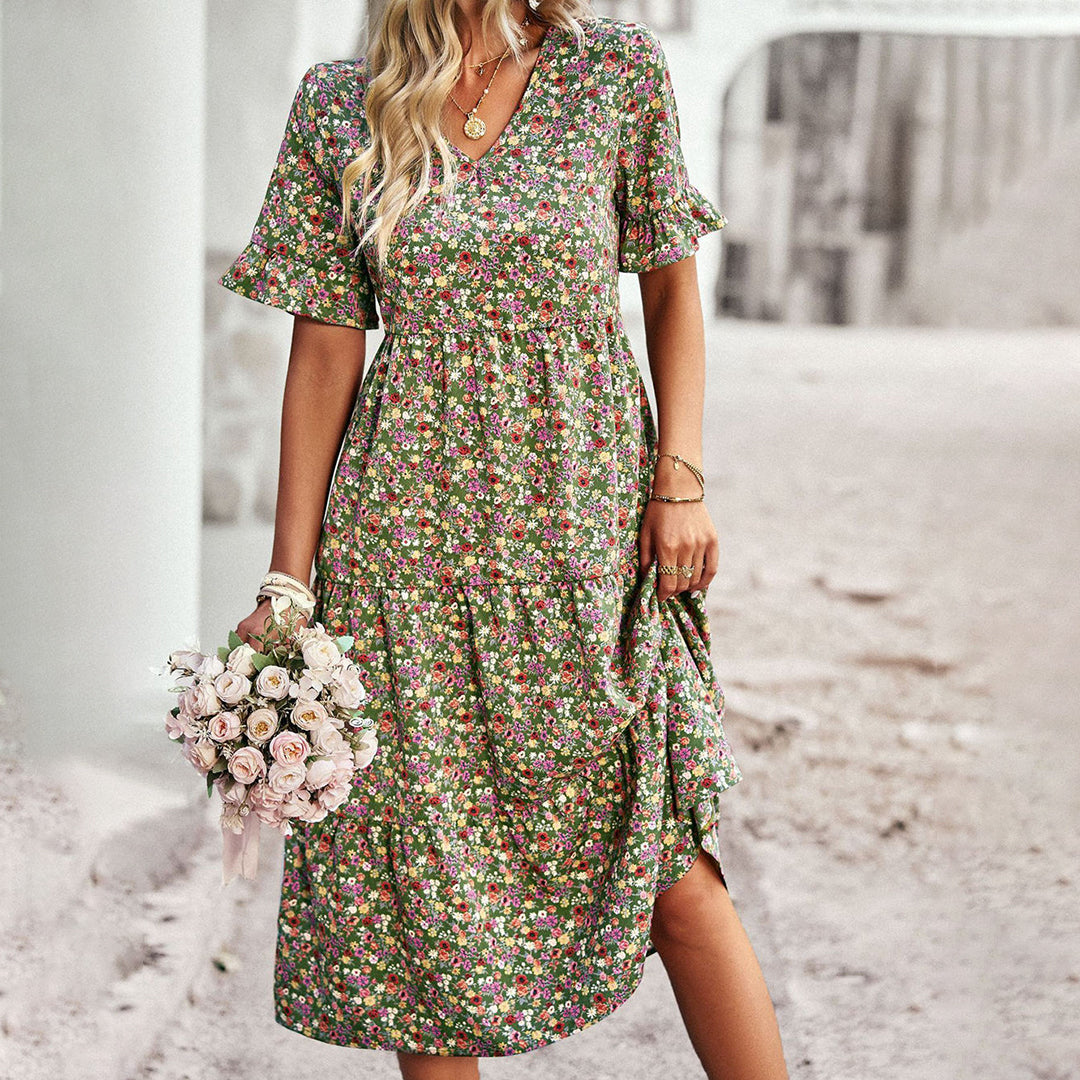 CM | Elegante vestido midi floral