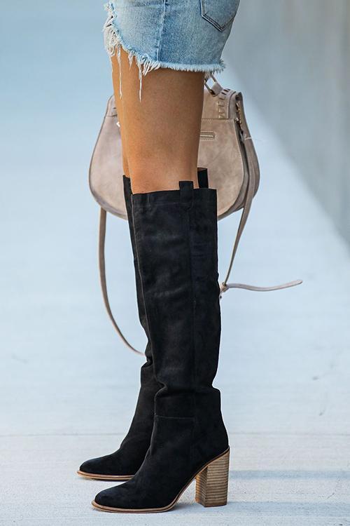 CM | Botas altas de ante de moda