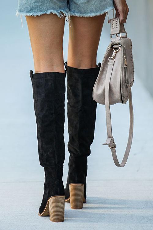 CM | Botas altas de ante de moda