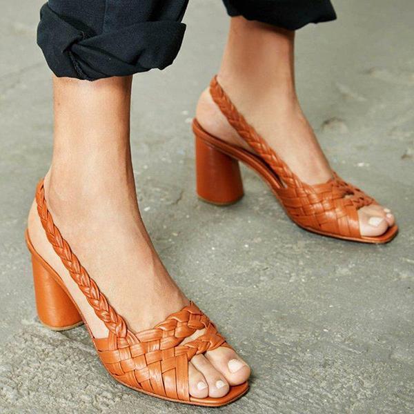 CM | Tacones Altos Sandalias Vintage