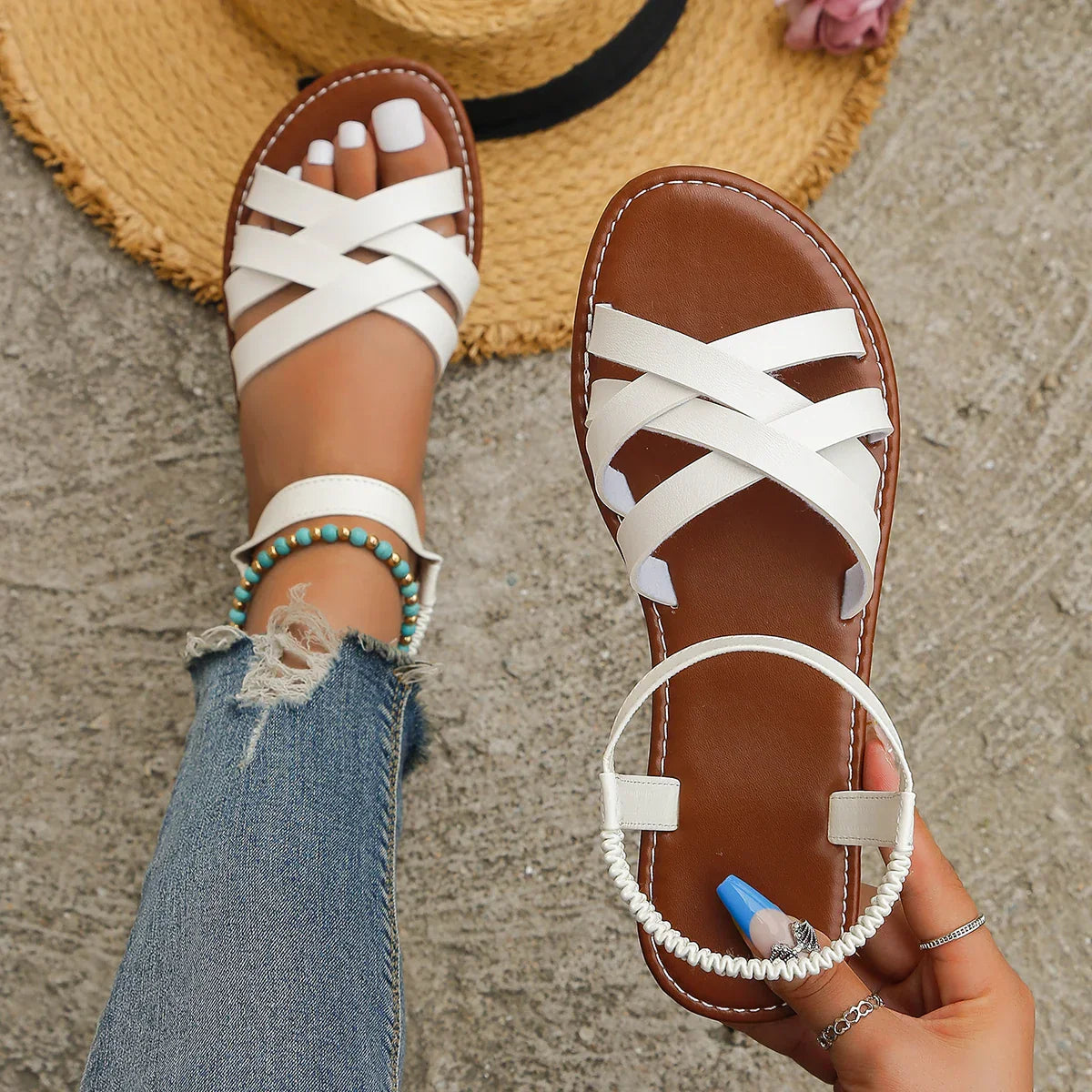 CM | - Elegantes sandalias ortopédicas