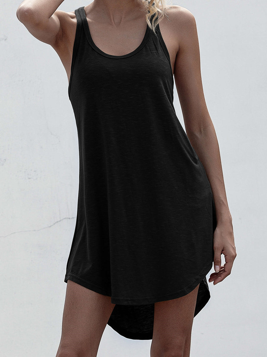 CM | Racerback mini vestido alto-bajo