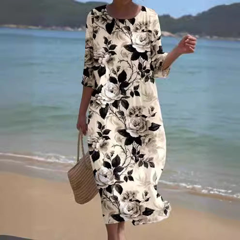 CM | Maxi vestido con estampado floral