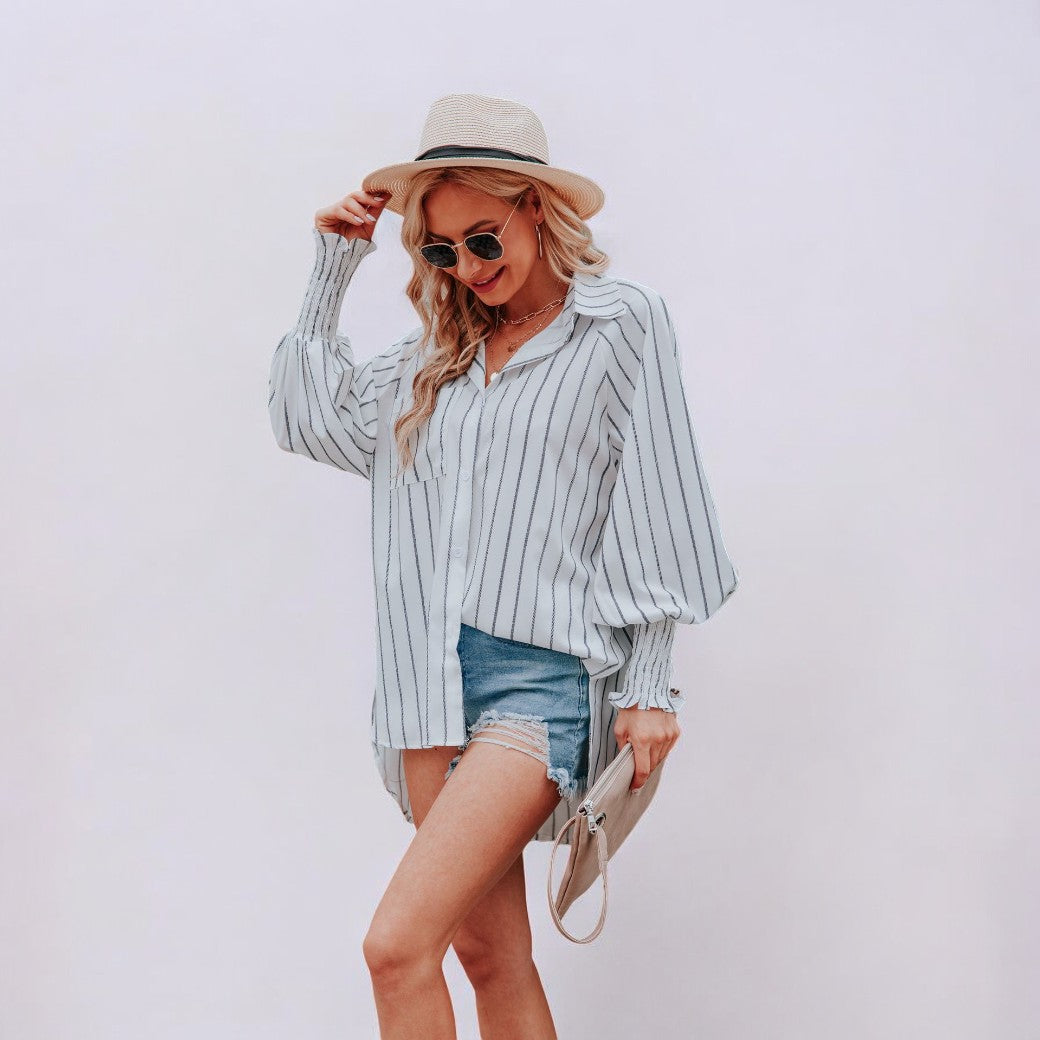 CM | Blusa casual a rayas