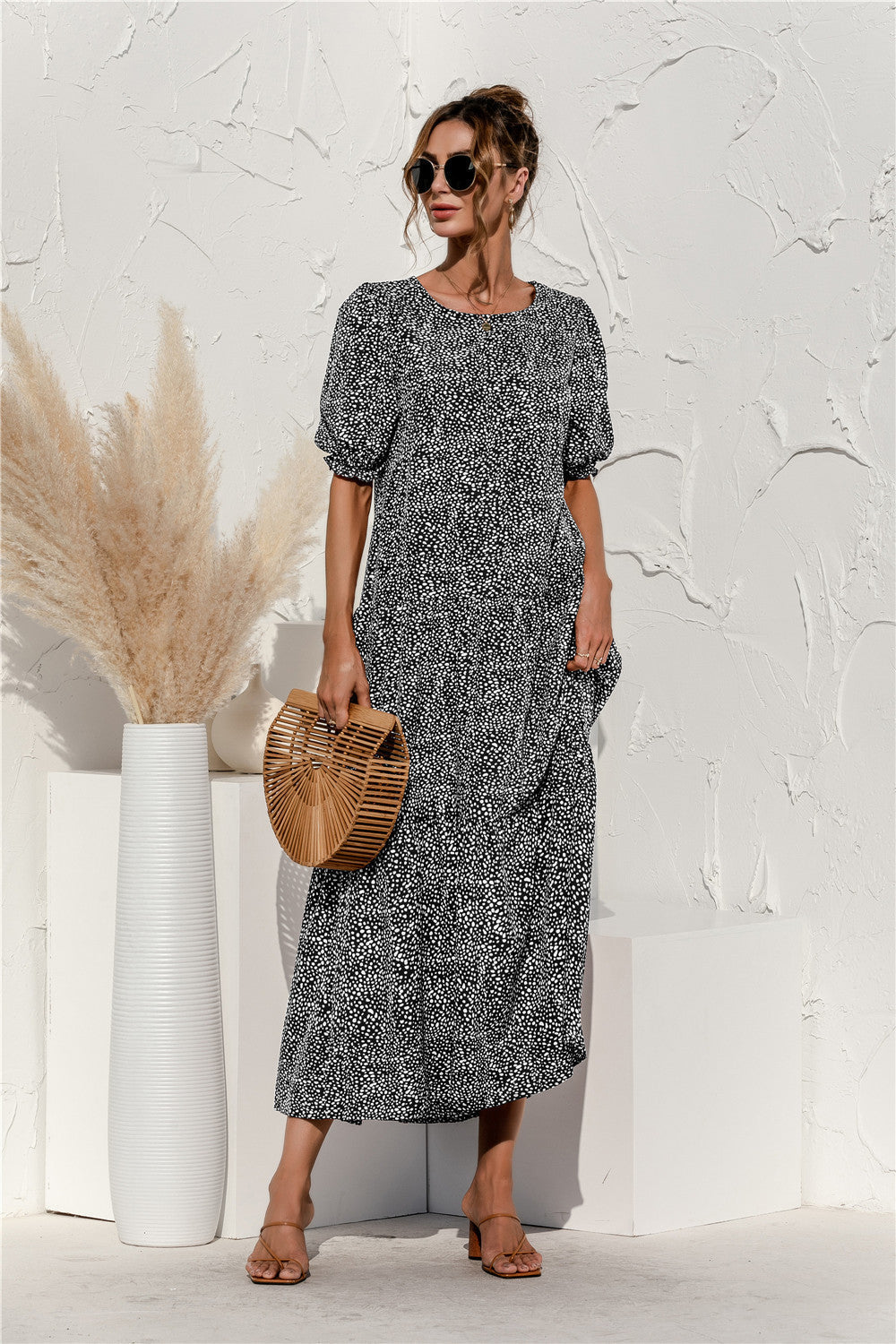 CM | Vestido midi de cuadros para todos los días