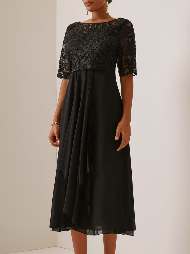 CM | Elegante vestido midi de encaje