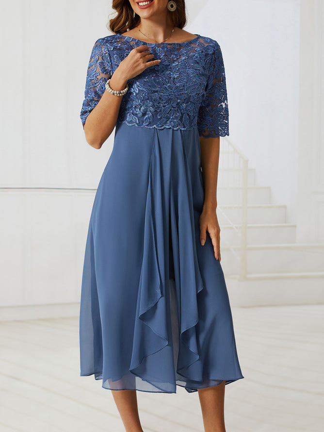 CM | Elegante vestido midi de encaje