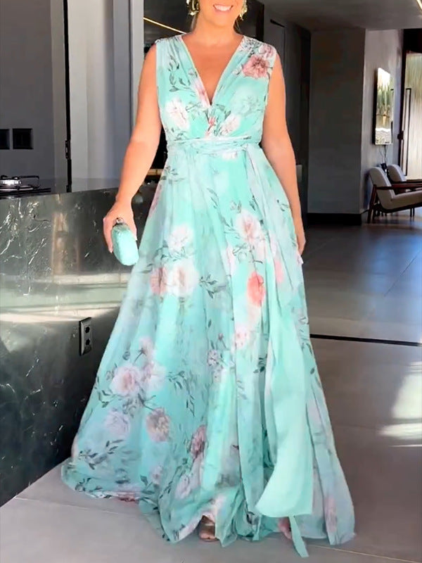 CM | Maxi vestido floral con abertura