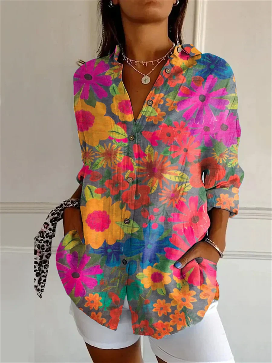 CM | Blusa casual con estampado floral