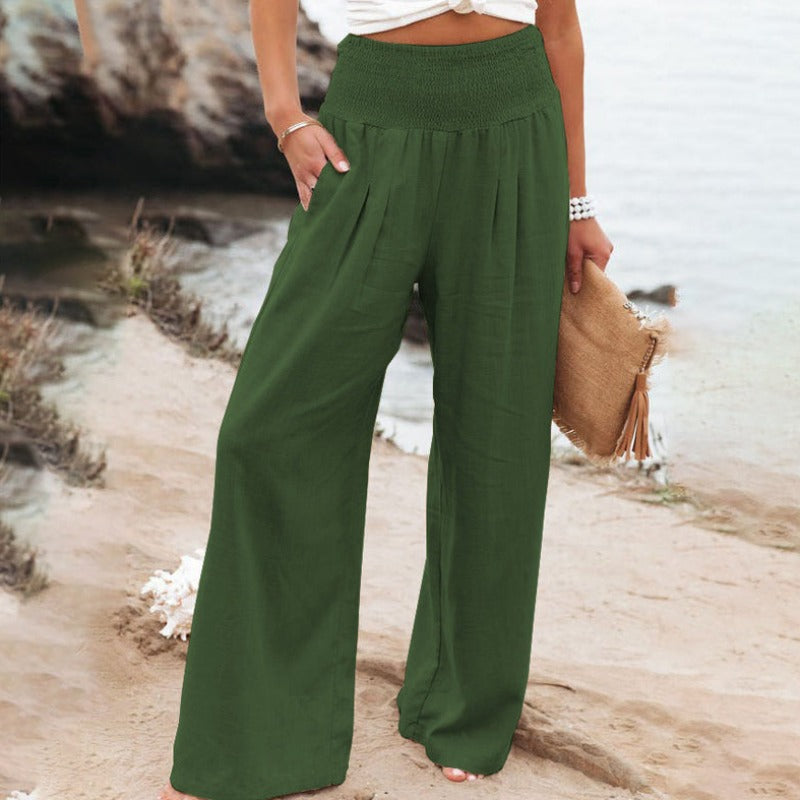 CM | Pantalones con pernera ancha y cintura alta