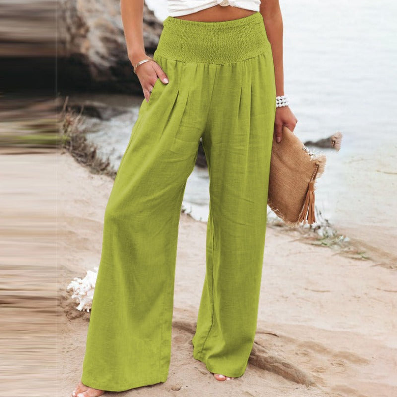 CM | Pantalones con pernera ancha y cintura alta
