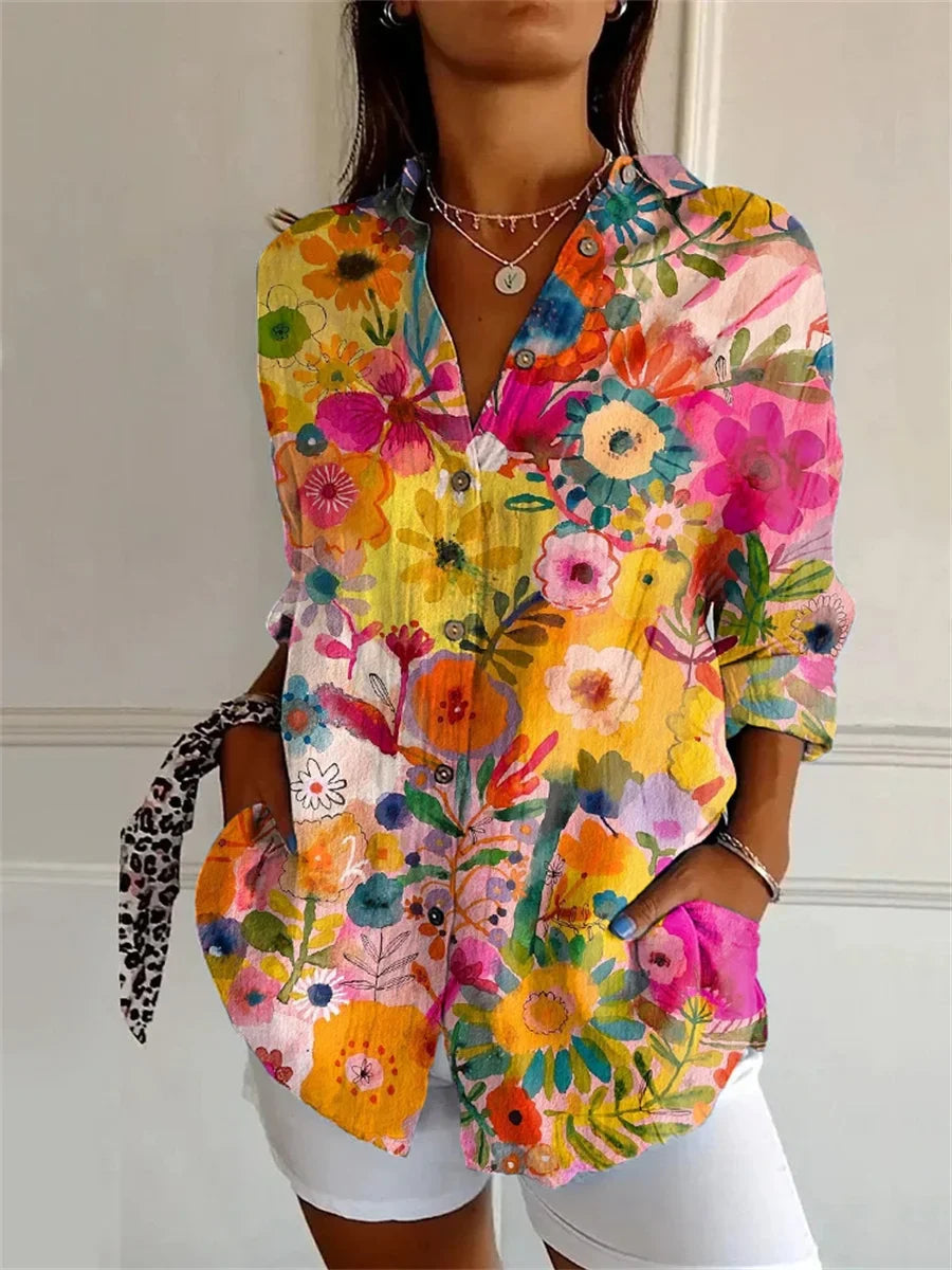 CM | Blusa casual con estampado floral