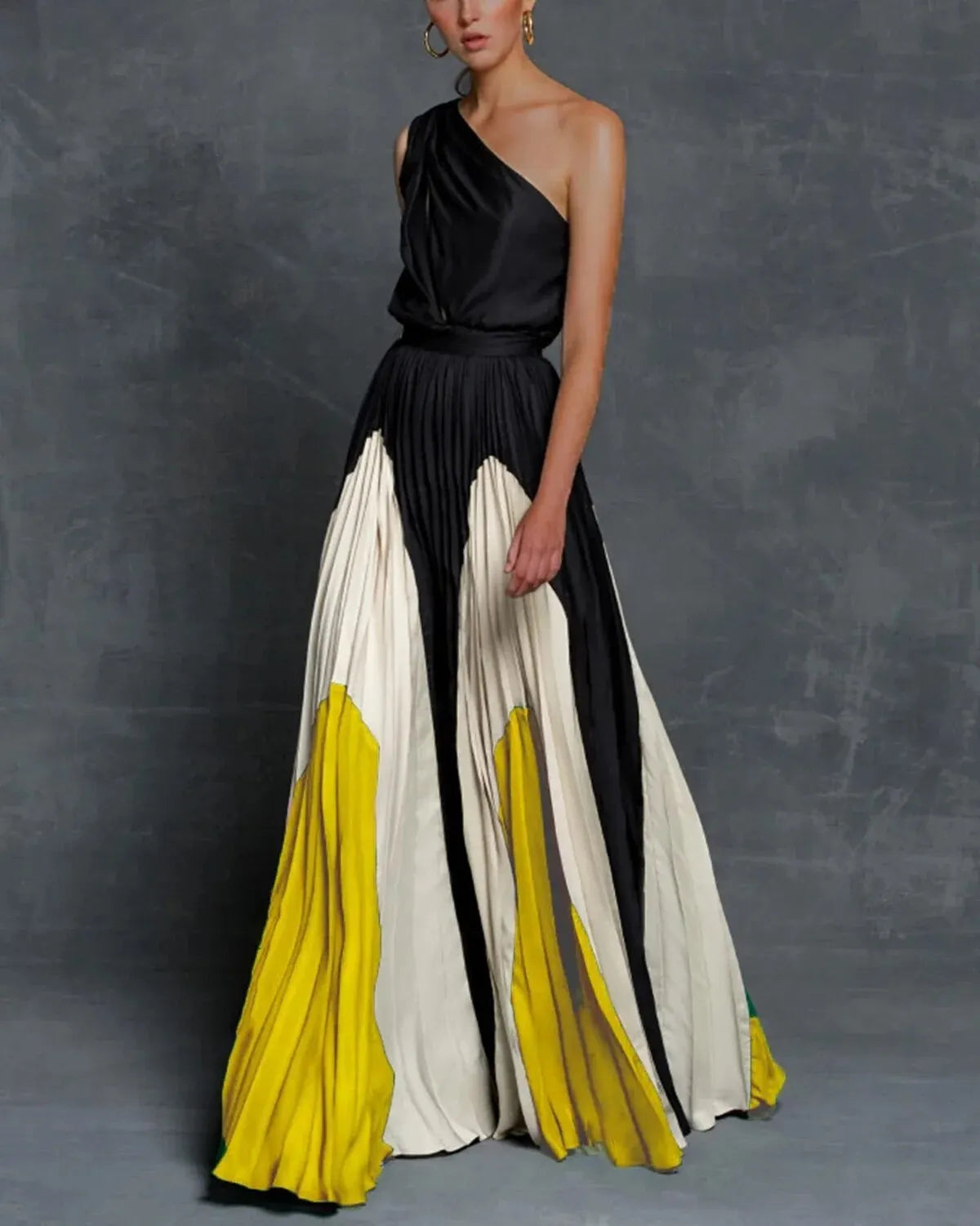 CM | Delaide maxi vestidos con un hombro