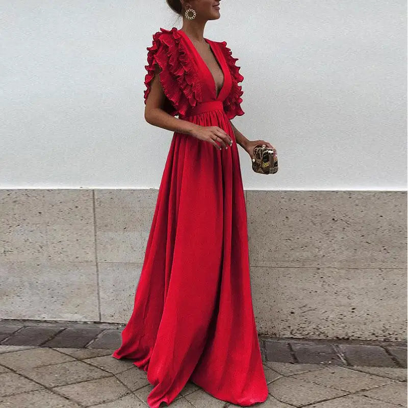 CM | elegante vestido largo de noche