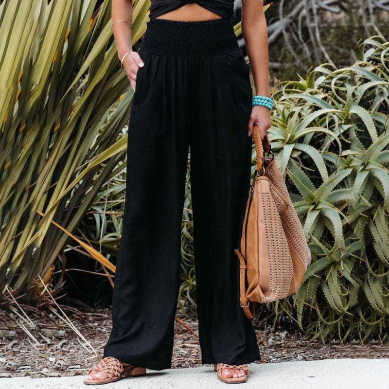CM | Pantalones con pernera ancha y cintura alta