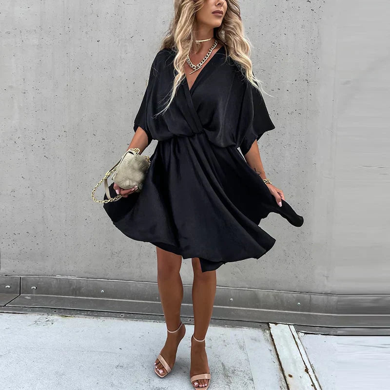 CM | Chic mini vestido de verano con cintura alta