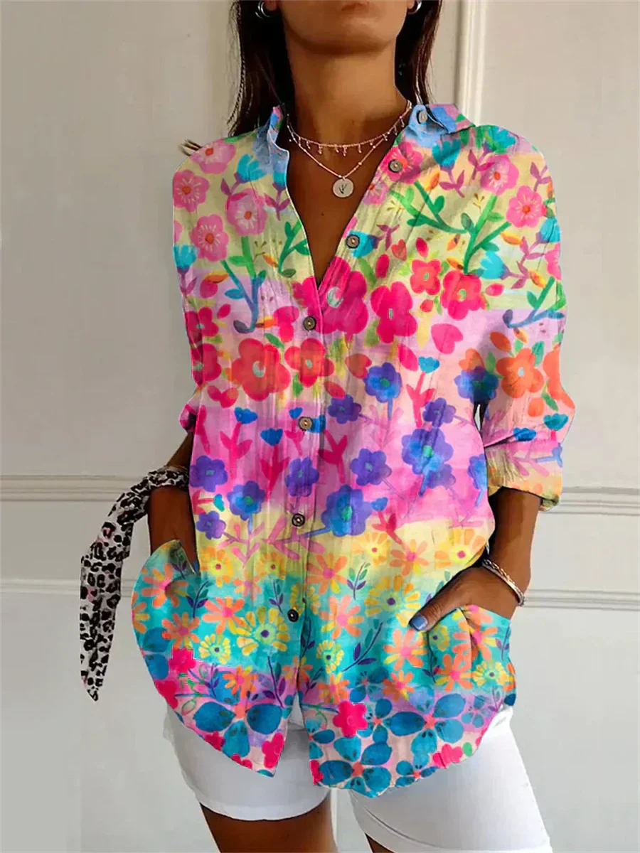 CM | Blusa casual con estampado floral