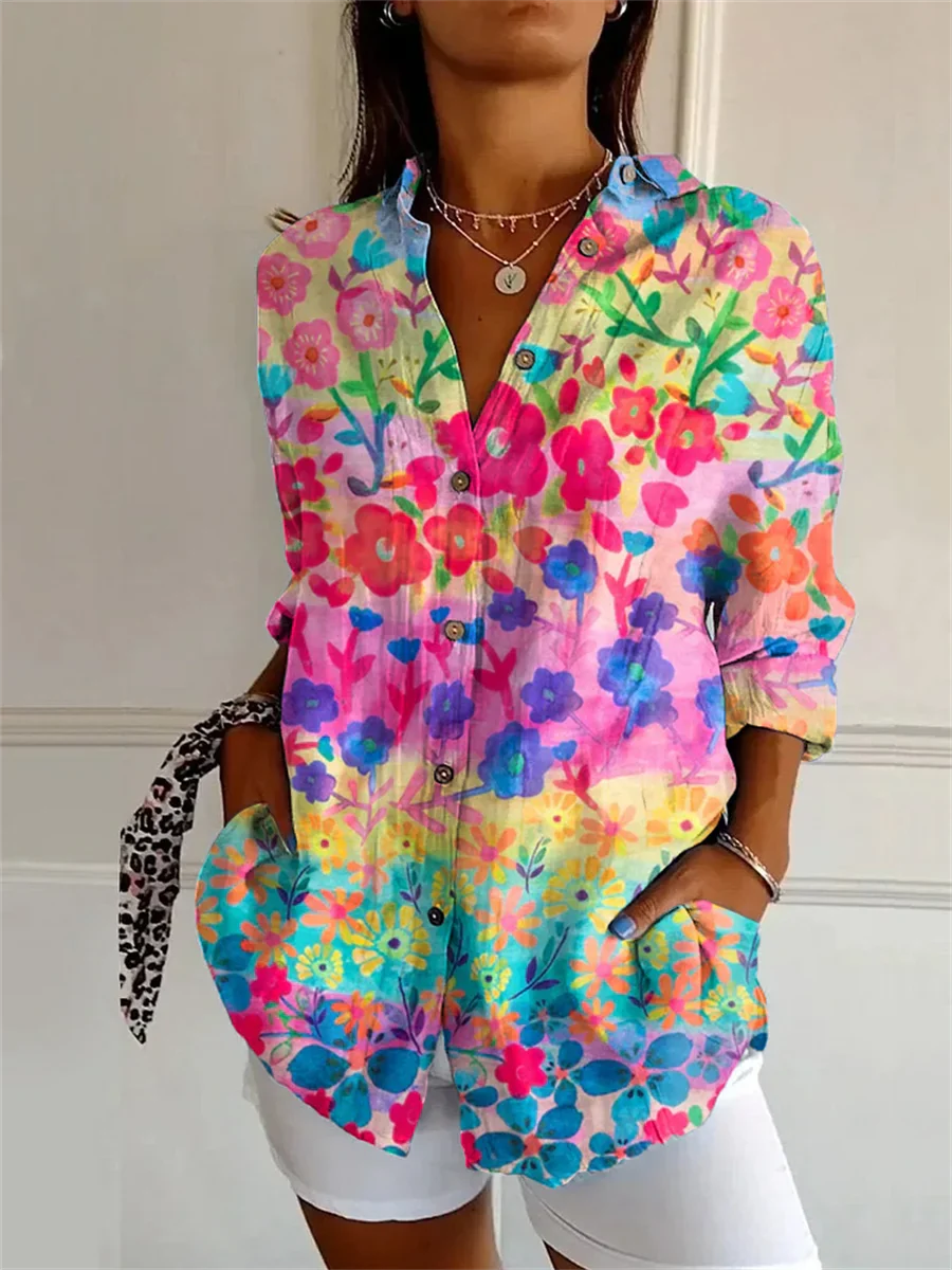 CM | Blusa casual con estampado floral