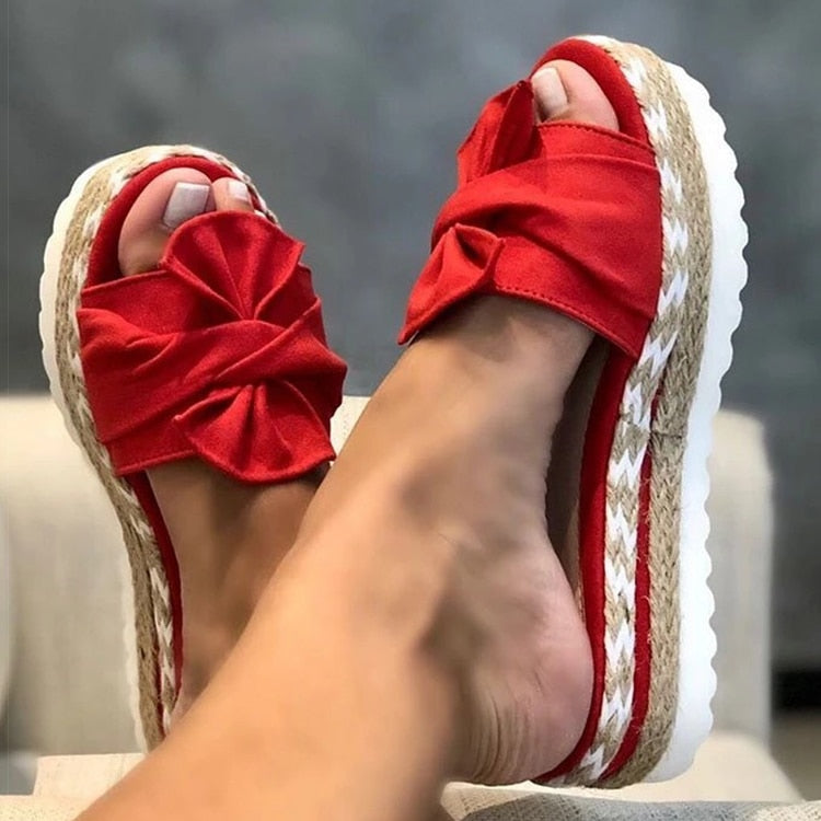 CM | | Sandalias de verano de moda con lazo