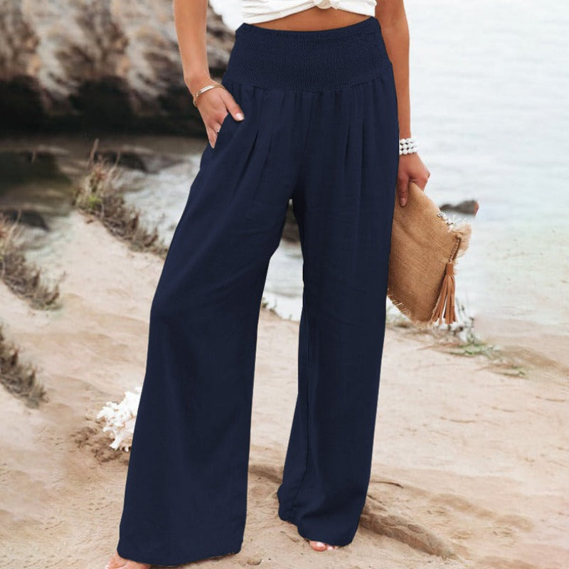 CM | Pantalones con pernera ancha y cintura alta