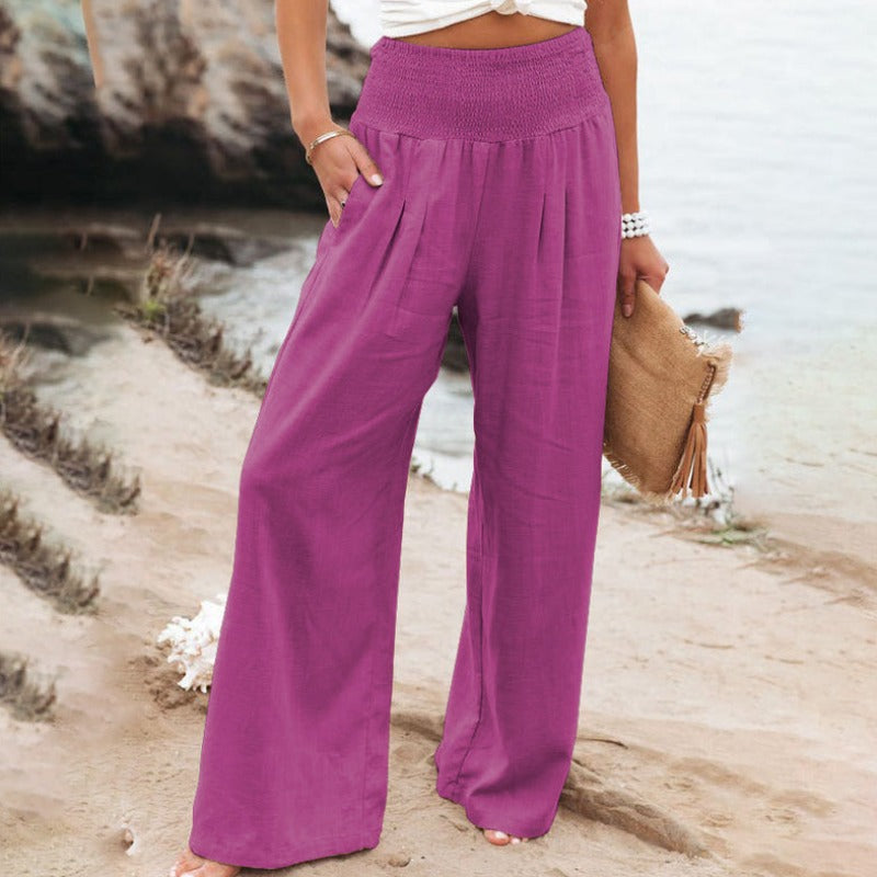 CM | Pantalones con pernera ancha y cintura alta