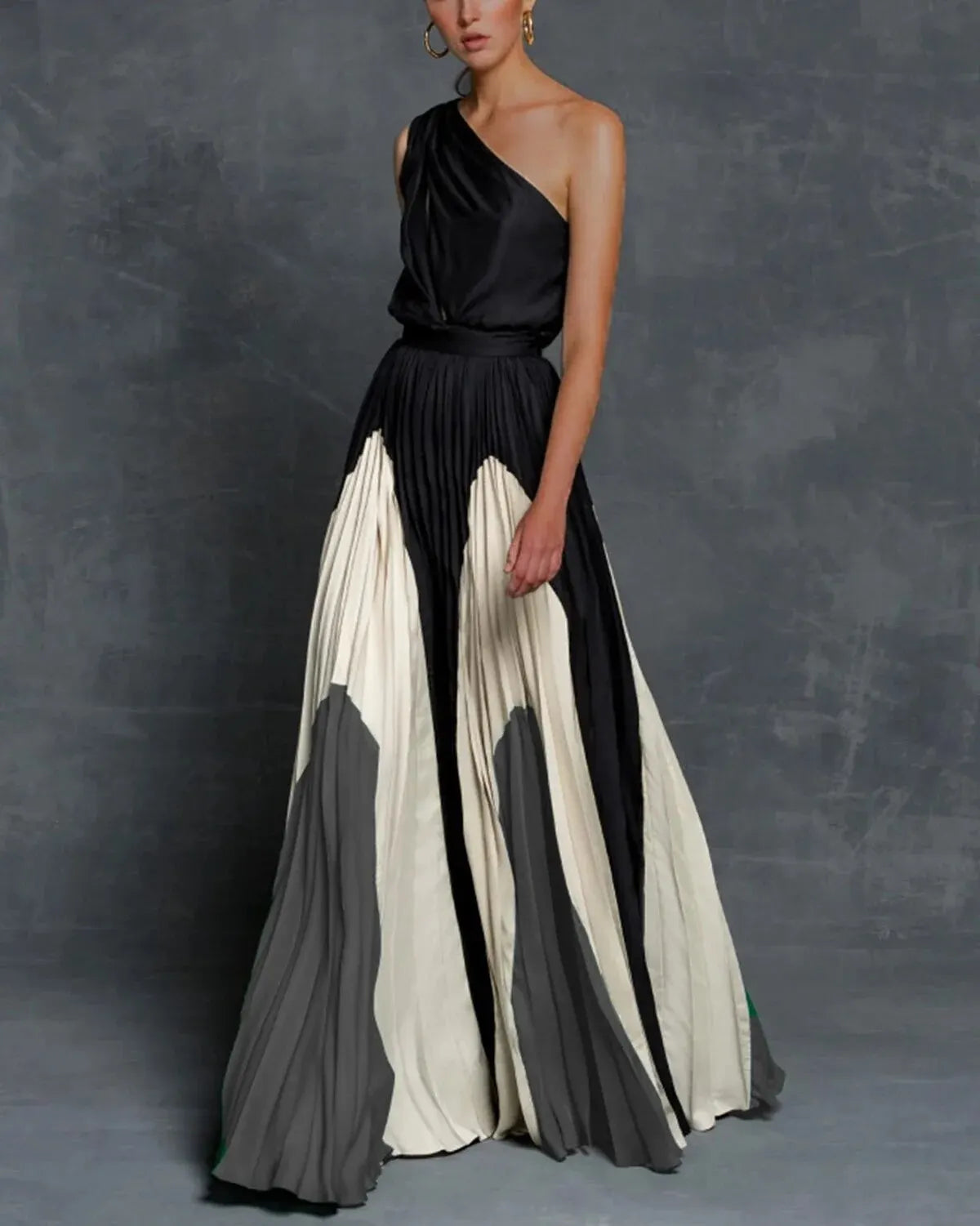 CM | Delaide maxi vestidos con un hombro