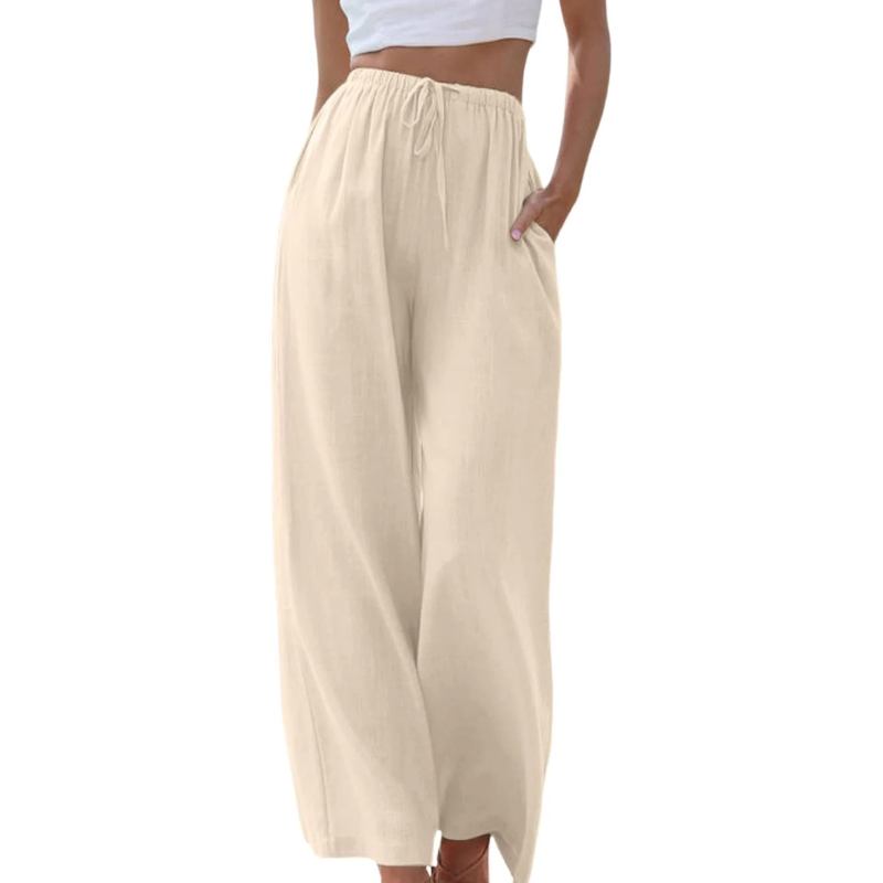 CM | Pantalones de cintura alta y pernera ancha